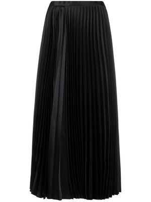 Noir Kei Ninomiya pleated midi skirt - Black