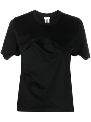 Noir Kei Ninomiya short-sleeve cotton T-shirt - Black