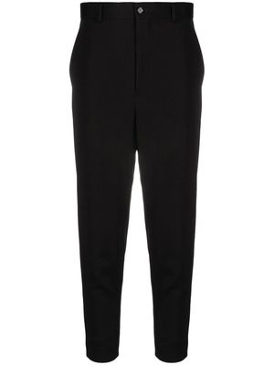 Noir Kei Ninomiya zip-detailing cropped tailored trousers - Black