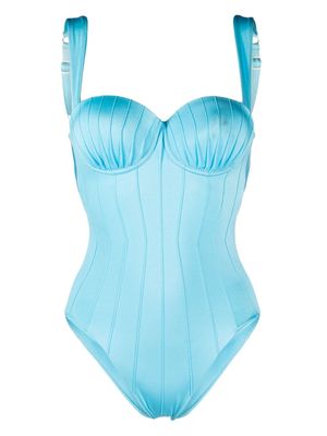 Noire Swimwear balconette-style swimsuit - Blue