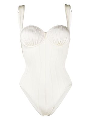 Noire Swimwear balconette-style swimsuit - Neutrals