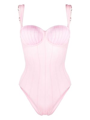 Noire Swimwear balconette-style swimsuit - Pink