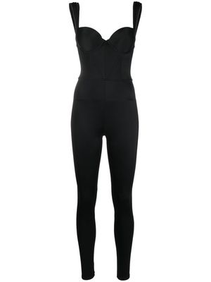 Noire Swimwear bustier-style sleeveless jumpsuit - Black