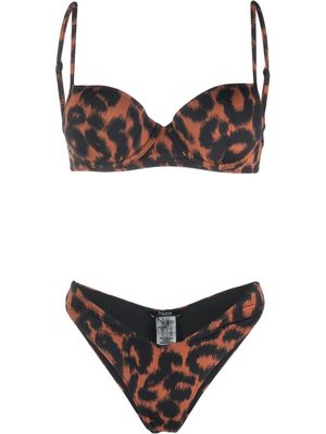 Noire Swimwear leopard-print bikini - Black