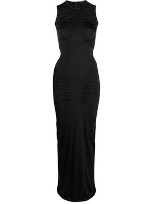 Noire Swimwear ruched maxi dress - Black