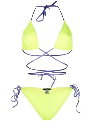 Noire Swimwear Tanning wraparound bikini - Yellow