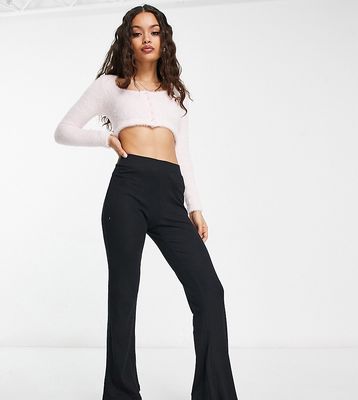 Noisy May Petite flared pants in black
