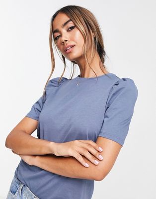 Noisy May short sleeve T-shirt in pale blue