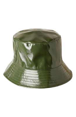 Noisy may Vinyl Bucket Hat in Kombu Green