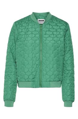 Noisy may Vivi Quilted Bomber Jacket in Emerald