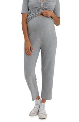 Nom Maternity Camilla Maternity Pants in Heather Gray 