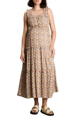 Nom Maternity Emma Maternity/Nursing Midi Sundress in Warm Floral 