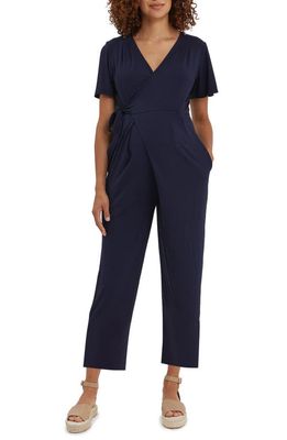 Nom Maternity Lucia Maternity Jumpsuit in Navy