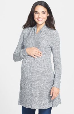 Nom Maternity Tanya Maternity Tunic in Marl Grey