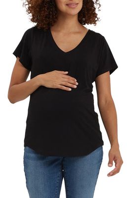 Nom Maternity The Maternity/Nursing T-Shirt in Black