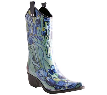 Nomad Pull-On Cowboy Rubber Rain Boots - Yippy