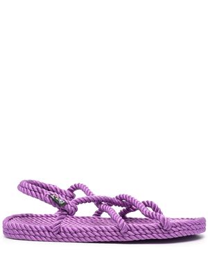 Nomadic State of Mind twisted raffia sandals - Purple