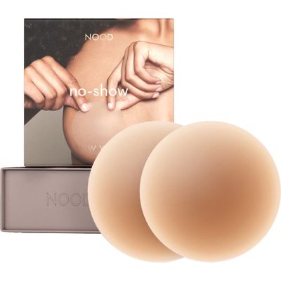 NOOD No-Show Reusable Round Nipple Covers in No.5 Soft Tan 