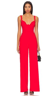 Nookie Romance Jumpsuit in Red
