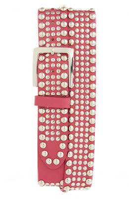 Noon Goons Big Shot Studded Leather Belt in Pink