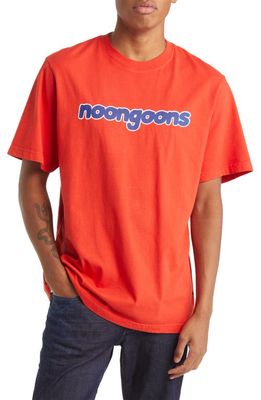 Noon Goons Bubble T Logo Cotton Graphic Tee in Molton Red