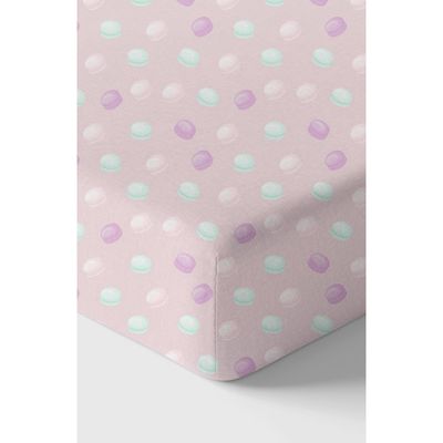 Norani Crib Sheet in Pink/Mint 