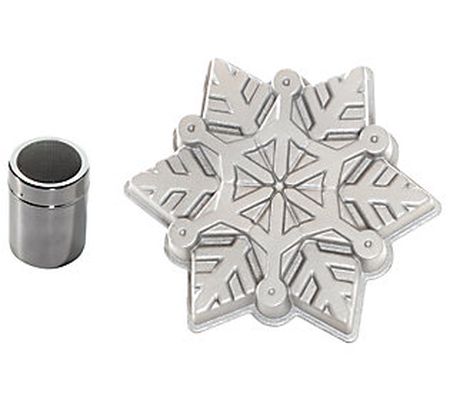 Nordic Ware Snowflake Cakelet Pan and Duster