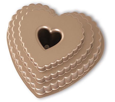 Nordic Ware Tiered Heart Bundt Pan