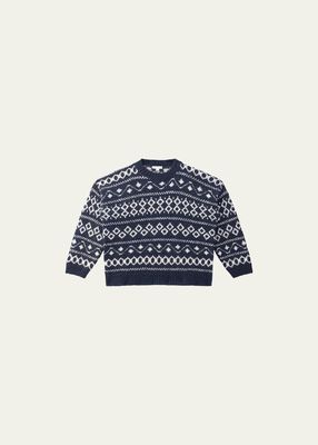Nordic Wool-Blend Fair Isle Sweater