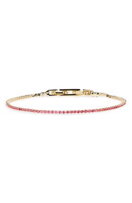 Nordstrom 1.5mm Cubic Zirconia Tennis Bracelet in Pink- Gold