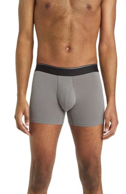 Nordstrom 2-Pack Modern Stretch Supima® Cotton Boxer Briefs in Charcoal