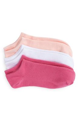 Nordstrom 3-Pack Ankle Socks in Pink Veil Rose Multi