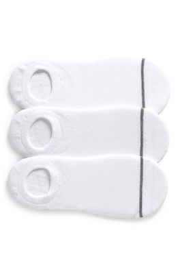 Nordstrom 3-Pack Everyday No Show Socks in White