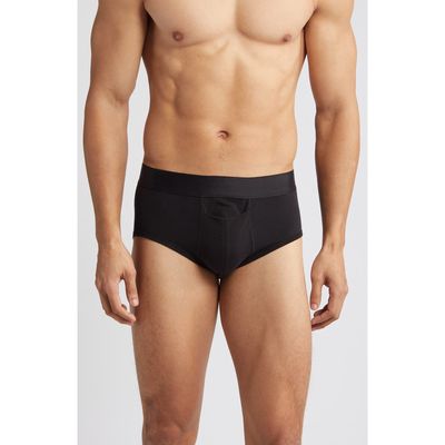 Nordstrom 3-Pack Modern Stretch Cotton Briefs in Black 