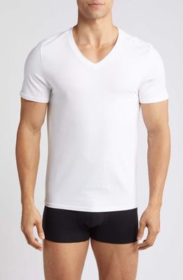 Nordstrom 3-Pack V-Neck T-Shirts in White