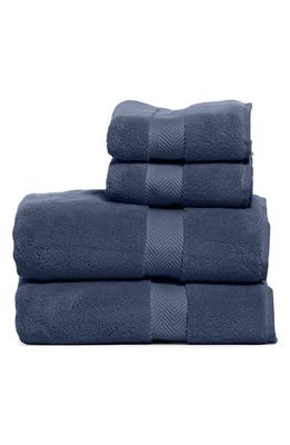 Nordstrom 4-Piece Hydrocotton Bath Towel & Hand Towel Set in Blue Vintage