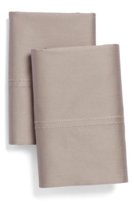 Nordstrom 400 Thread Count Cotton Sateen Pillowcases in Grey Nickel
