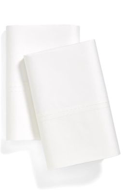 Nordstrom 400 Thread Count Cotton Sateen Pillowcases in White