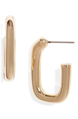 Nordstrom Angular Hoop Earrings in Gold