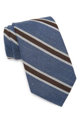 Nordstrom Anthony Stripe Silk Tie in Blue