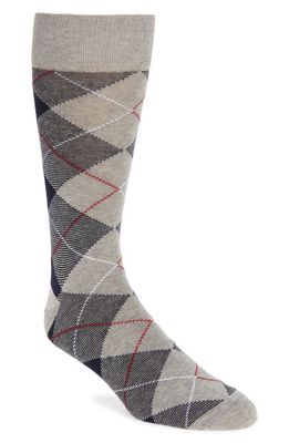 Nordstrom Argyle Dress Socks in Grey -Cherry