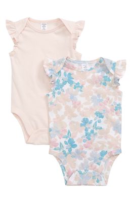Nordstrom Assorted 2-Pack Bodysuits in Floral Buds Pack