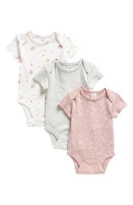 Nordstrom Assorted 3-Pack Bodysuits in Pink Timber Floral Pack
