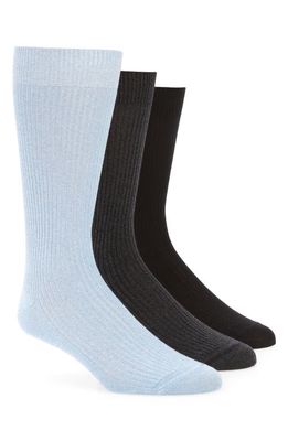 Nordstrom Assorted 3-Pack Socks in Blue Dusk Heather Multi