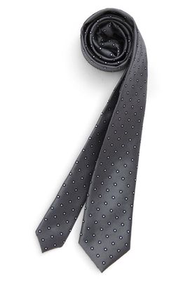 Nordstrom Astor Halo Dot Tie in Grey Quill Halo Dot