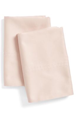 Nordstrom at Home 400 Thread Count Standard Pillowcases in Pink Wisp