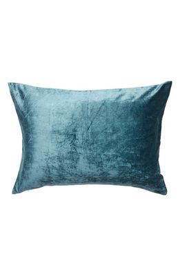 NORDSTROM AT HOME Shimmer Velvet Sham in Teal Gazer 