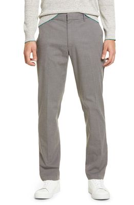 Nordstrom Athletic Fit CoolMax Flat Front Performance Chino Pants in Grey Tornado Heather