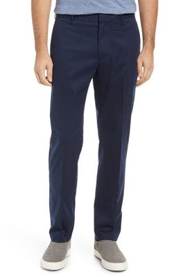 Nordstrom Athletic Fit CoolMax® Flat Front Performance Chino Pants in Navy Blazer