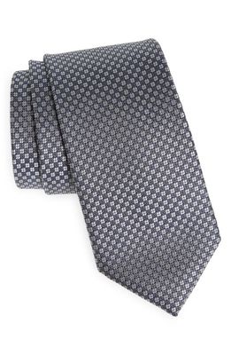 Nordstrom Bainbridge Neat Silk Tie in Navy